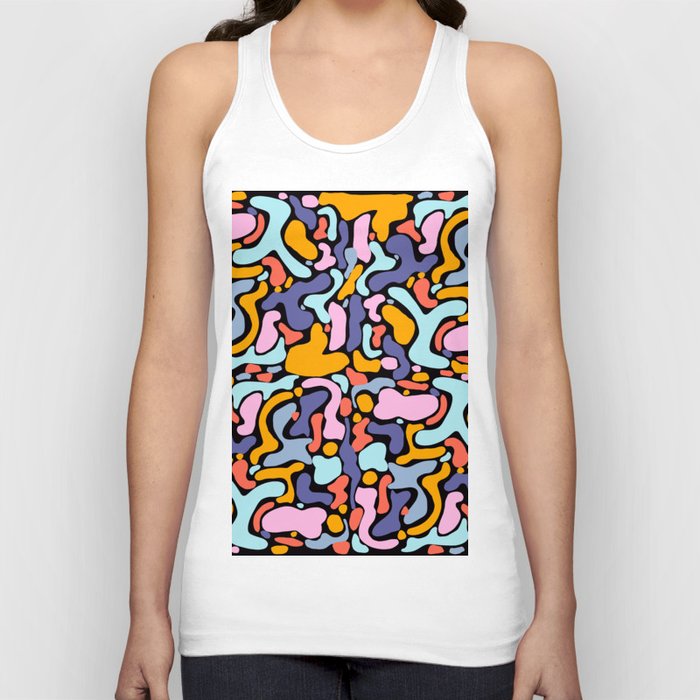 Modern abstract colourful shapes pattern  Tank Top