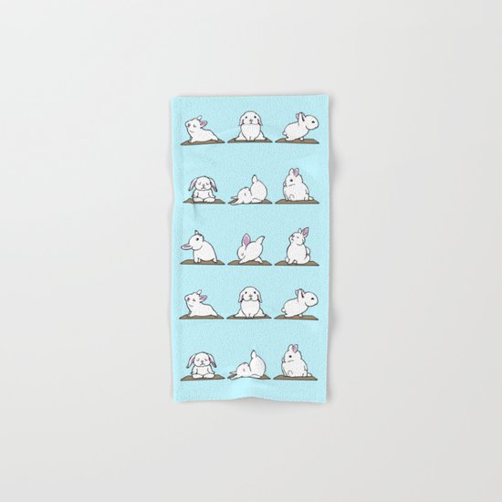 Bunnies Yoga Hand & Bath Towel