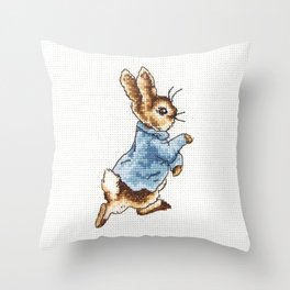 Peter Rabbit vintage Beatrix Potter Throw Pillow