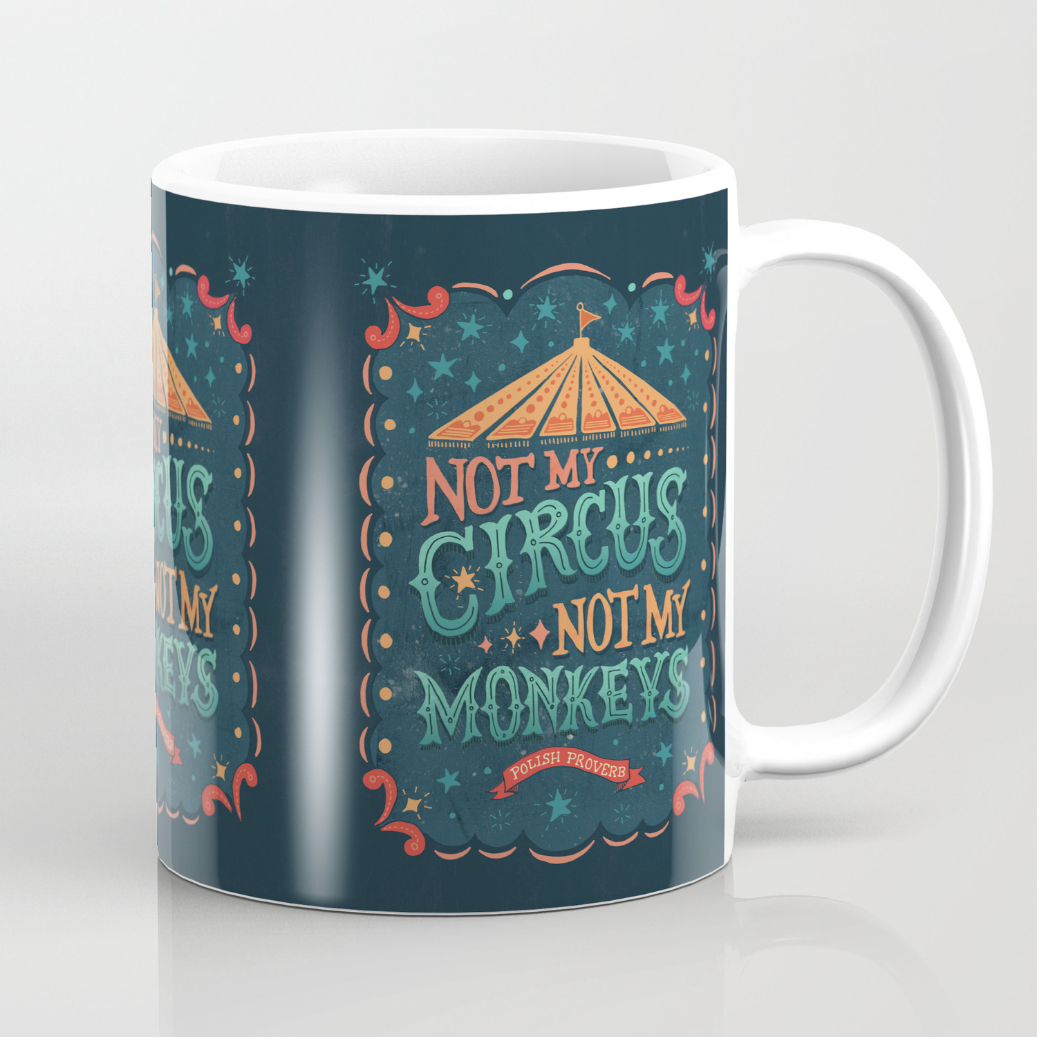 This is my circus Glitter PERSONALIZE ME! Epoxy Tumbler Coffee Mug These are my Monkies Tent