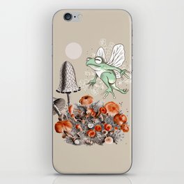 Mushroom Forest Frog iPhone Skin