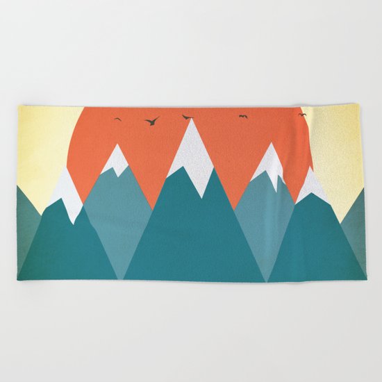 Today dusk Beach Towel