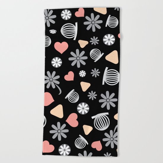 Lovely Pattern VII Beach Towel