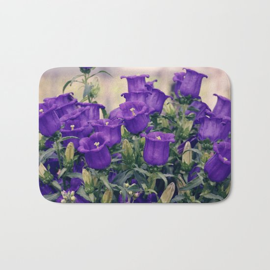 Purple Flowers Bath Mat