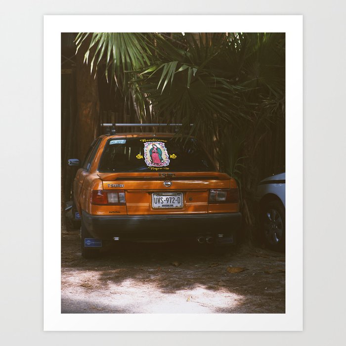 Cars of Tulum Art Print