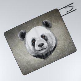 Sketch Panda Picnic Blanket