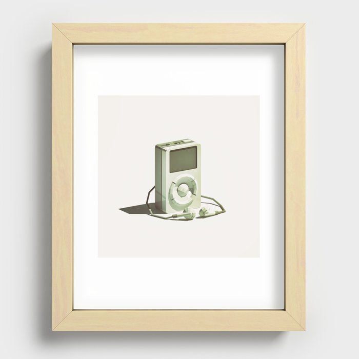 Lo-Fi goes 3D - Classic Music Player - first generation iPod Recessed Framed Print