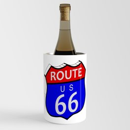 Route 66 Highway Sign Wine Chiller