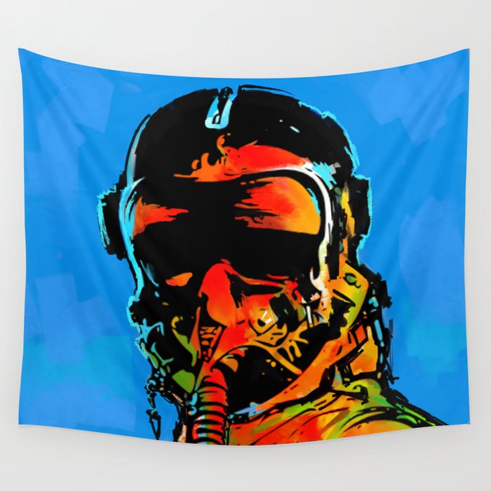 Fghter Pilot Wall Tapestry
