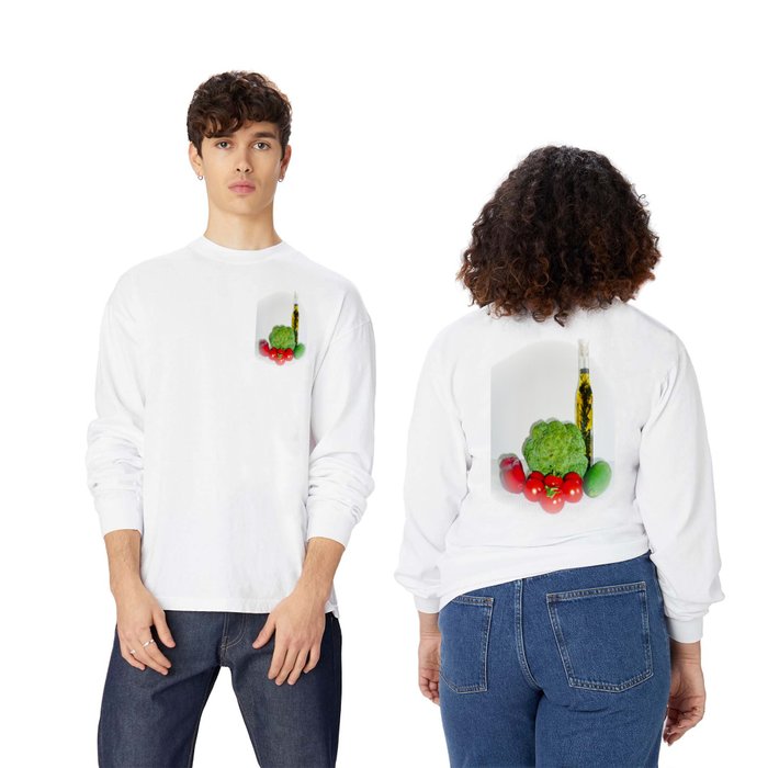Summer Vegetables with Herb Oil Long Sleeve T Shirt