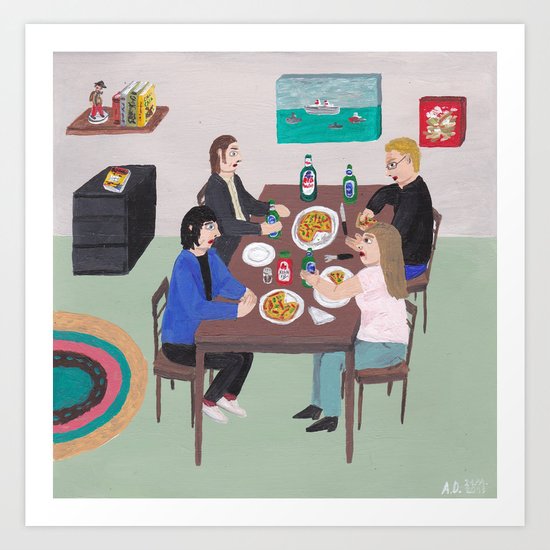 Invitation for Dinner Art Print