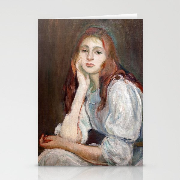 Berthe Morisot - Julie Daydreaming Stationery Cards