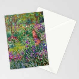 Claude Monet The Iris Garden At Giverny Stationery Card