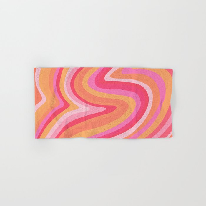 Sunshine Melt – Pink & Peach Palette Hand & Bath Towel