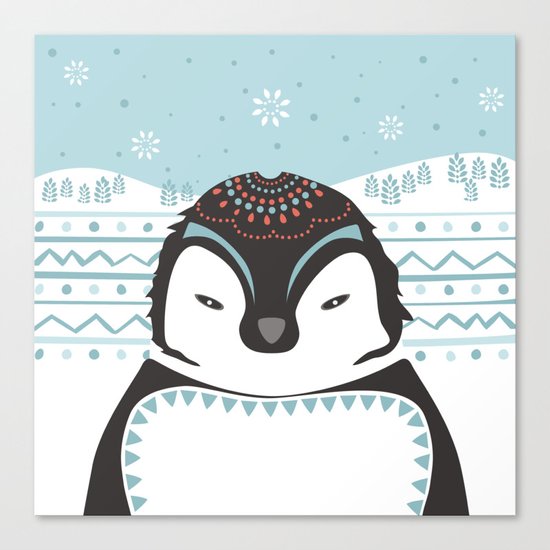 Messer Pinguino Canvas Print