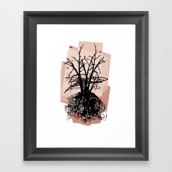 Birds and the Sky Framed Art Print