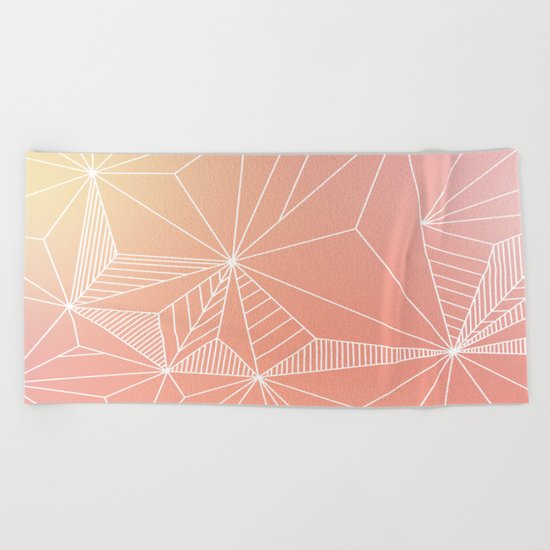 Paradise Geo Blush Beach Towel