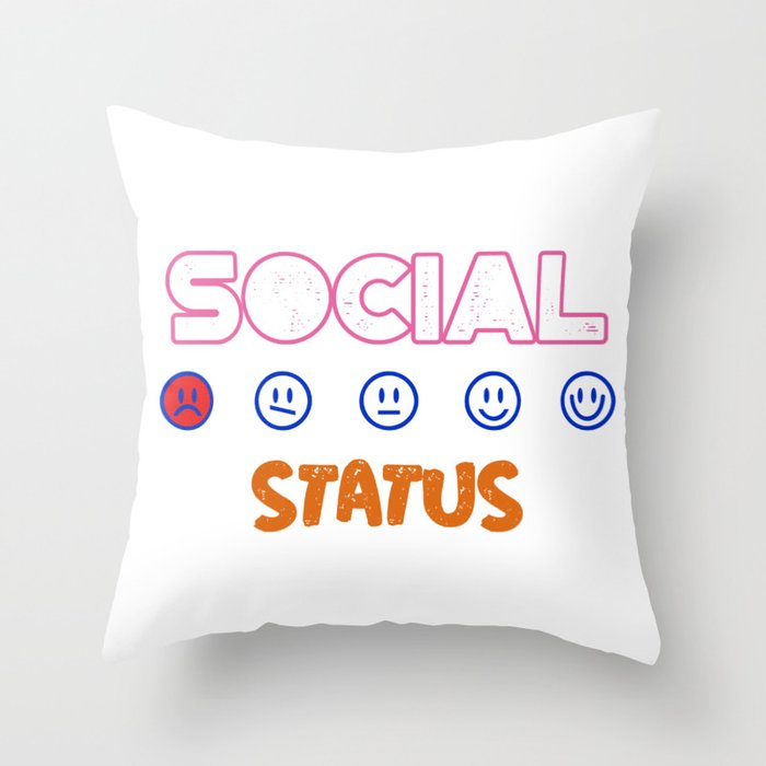 social status Throw Pillow