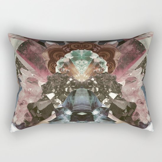 Crystal Collage Rectangular Pillow