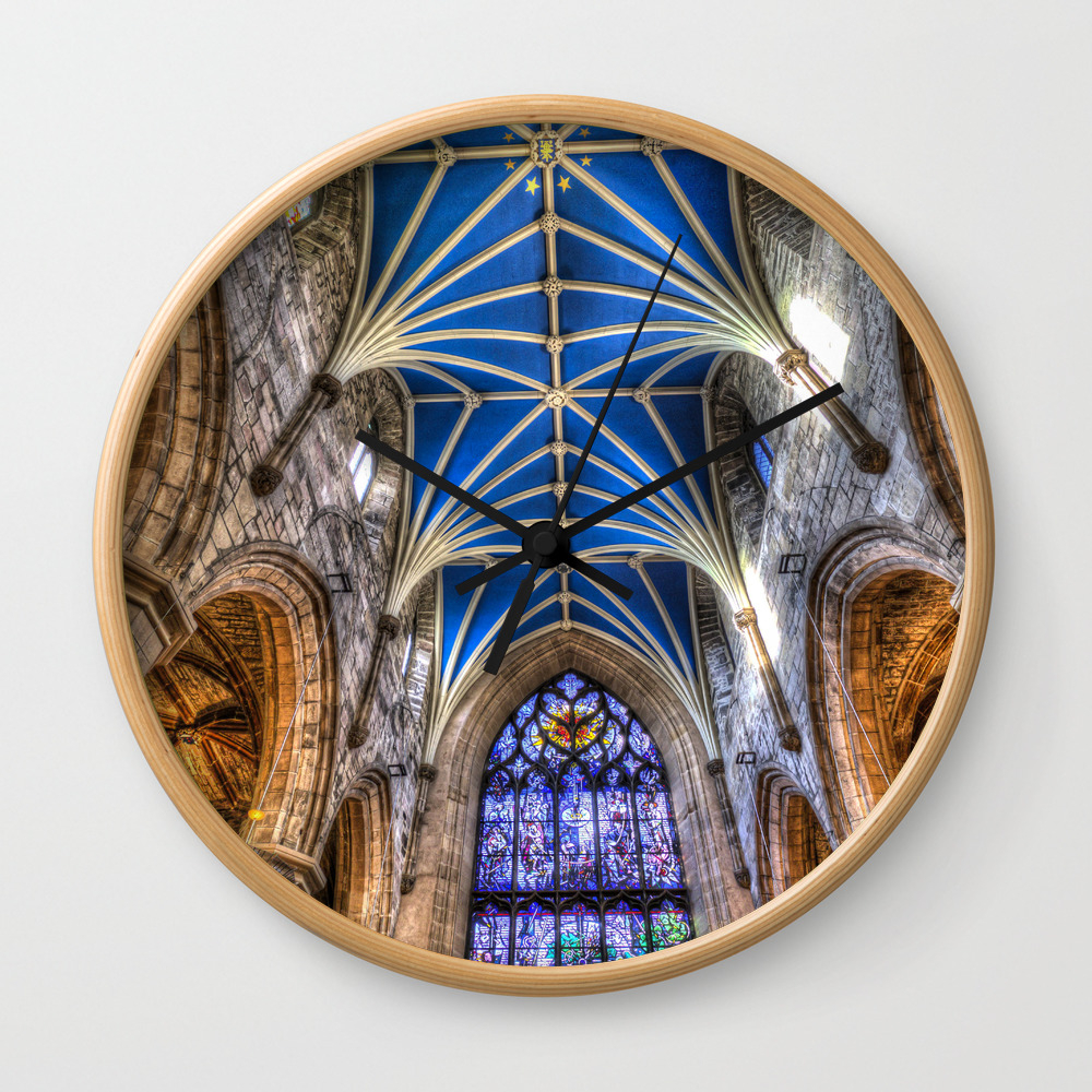 St Giles Cathedral Edinburgh Scotland Wall Clock By David Pyatt Society6