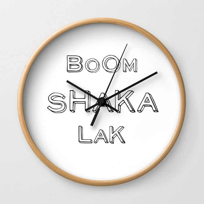 BoomShakaLak Wall Clock