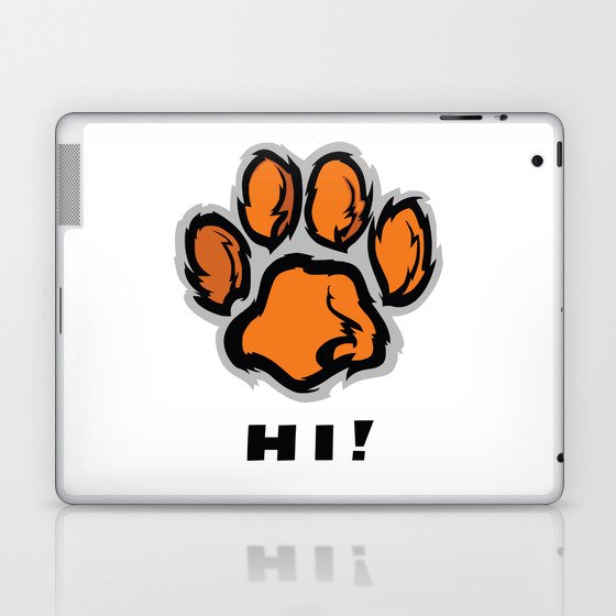 Bear Paw Greeting Laptop & iPad Skin