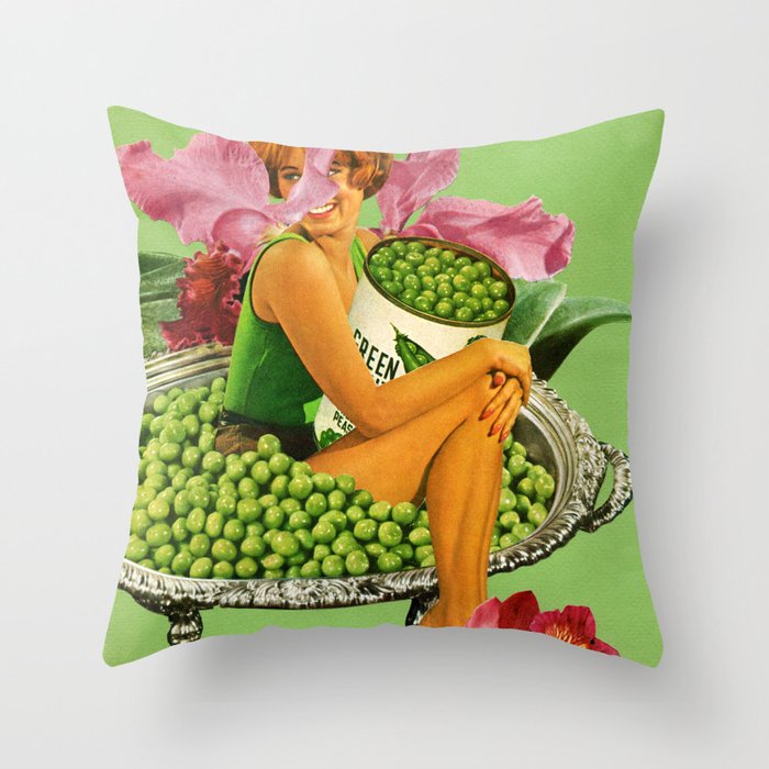 You Want a Peas of Me? Throw Pillow