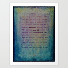 Forgive and Be Healed Art Print | Illustration, Painting, Mixed Media, Typography 