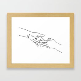 Touching Framed Art Print