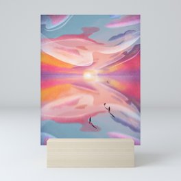 Sunset feel, Uyuni Salar  Mini Art Print