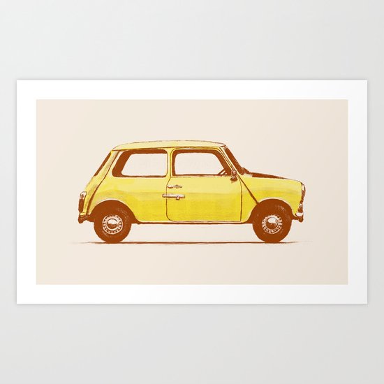 Famous Car #1 - Mini Cooper Art Print