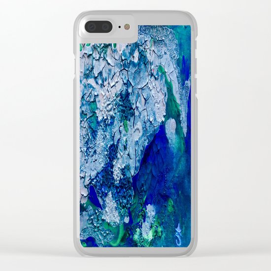 Imagined Ocean View From Above Clear iPhone Case
