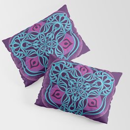 Purple Tiger Mandala  Pillow Sham