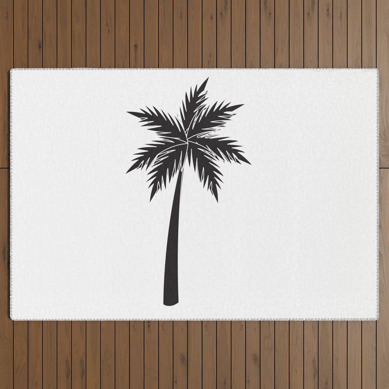 Small Minimalist Palm Tree Tattoo Simple Modern Tropical Drawing Design  Outdoor Rug by Cheery Connection | Society6