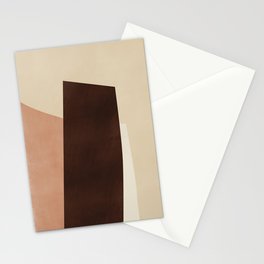 Abstract earth tone composition Stationery Card