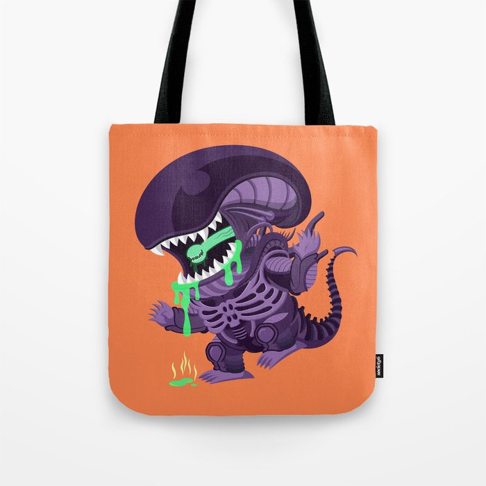 Cute Xenomorph Tote Bag