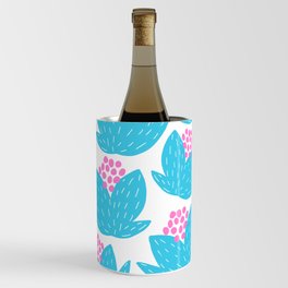 Abstract Tropical Flowers Wine Chiller