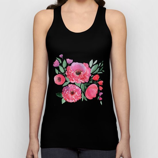 flower pattern 6 Unisex Tank Top