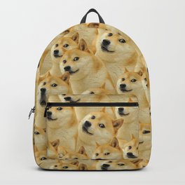 dogecoin doge meme dog seamless pattern Backpack