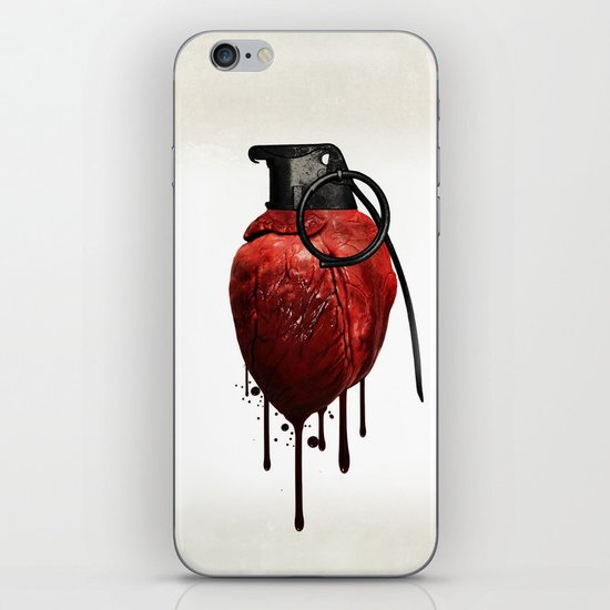 Heart Grenade iPhone & iPod Skin