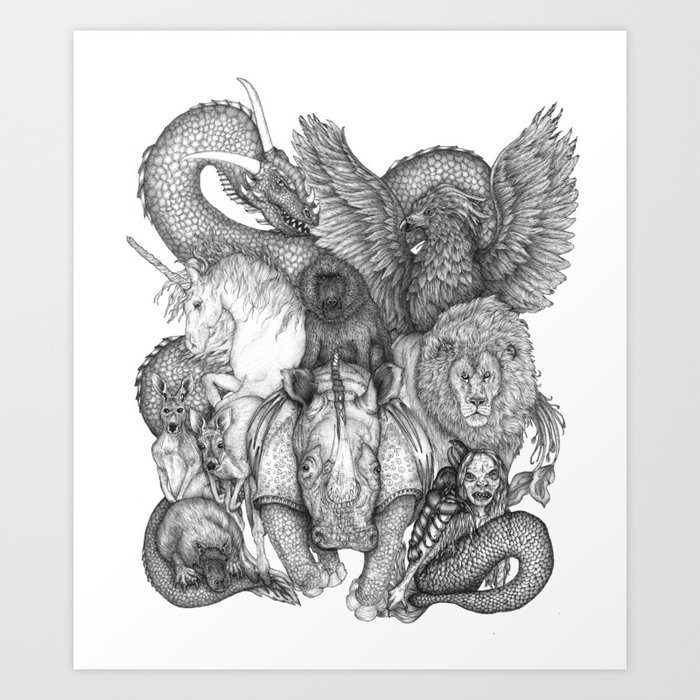 The Impossible Menagerie Art Print