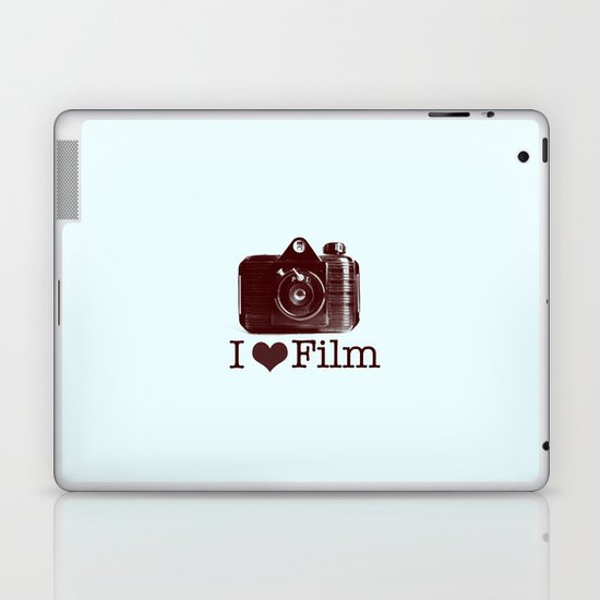 I ♥ Film (Maroon/Aqua) Laptop & iPad Skin