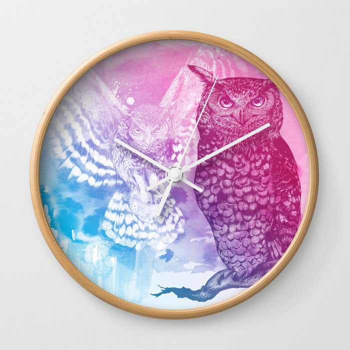 Animal Spirit - Owl Wall Clock