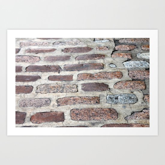Cobble Stone Drive Art Print