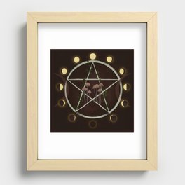 Wiccan magic circle Recessed Framed Print