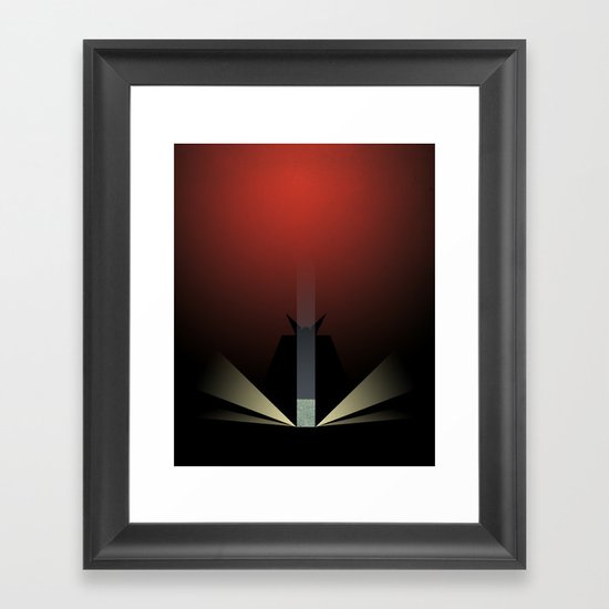 Smooth Minimal - A viking with a very big hammer Framed Art Print