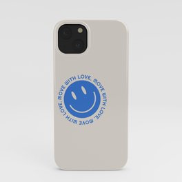 Move With Love Blue Phone Case iPhone Case
