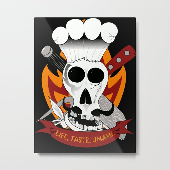 Chef For Life (Code Of Arms) Metal Print