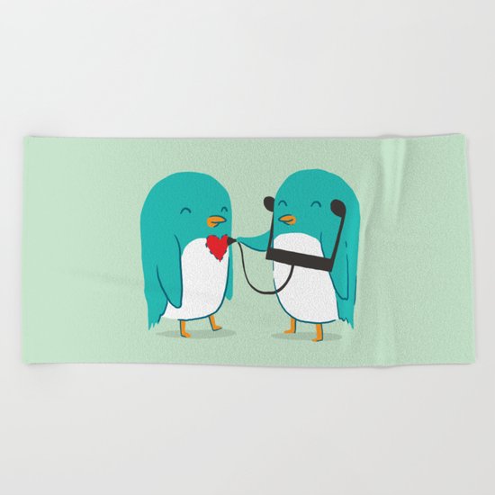 The sound of love Beach Towel