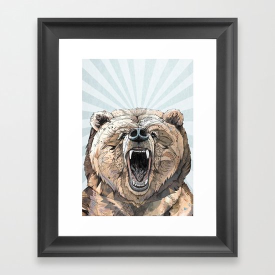 Grizzly Framed Art Print